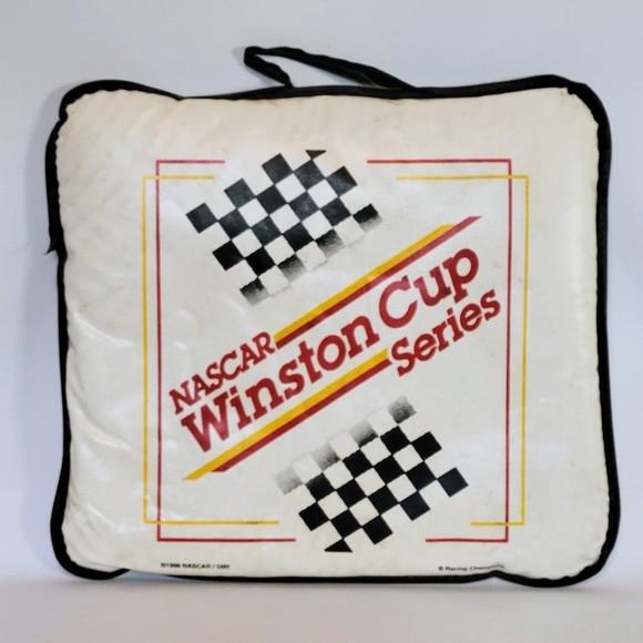 VTG NASCAR Winston Cup Series Vinyl Seat Cushion With Handle Rare. - Picture 7 of 10